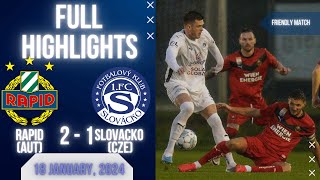 RAPID WIEN 2-1 FC SLOVACKO | FRIENDLY MATCH | EXTENDED HIGHLIGHTS | 18-01-2024
