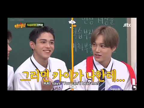 [ENG SUB] SuperM -  Lucas and Kai build their friendship quickly (Knowing Brothers) (Ep. 245)