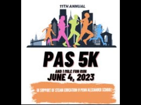 11th Annual Penn Alexander School Run for Art & Science 5K Run Finish Line Sunday June 4, 2023