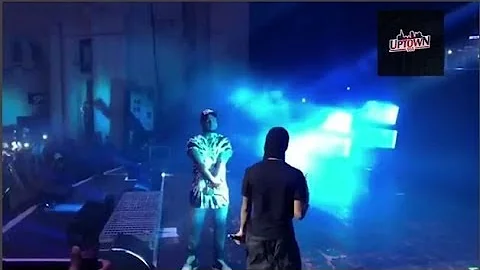 WIZKID WEARS MASK TO SURPRISE DAVIDO ON STAGE AT 30 BILLION UK TOUR IN LONDON