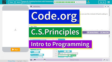 Creating Functions with Parameters Lesson 8.15 Tutorial with Answers Code.org CS Principles