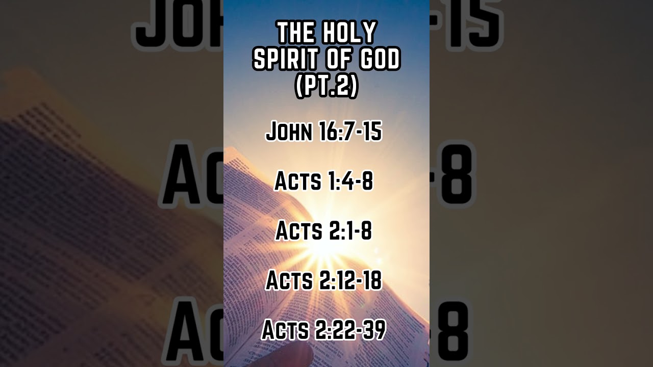 Sunday Morning Preview: The Holy Spirit of God (pt. 2)