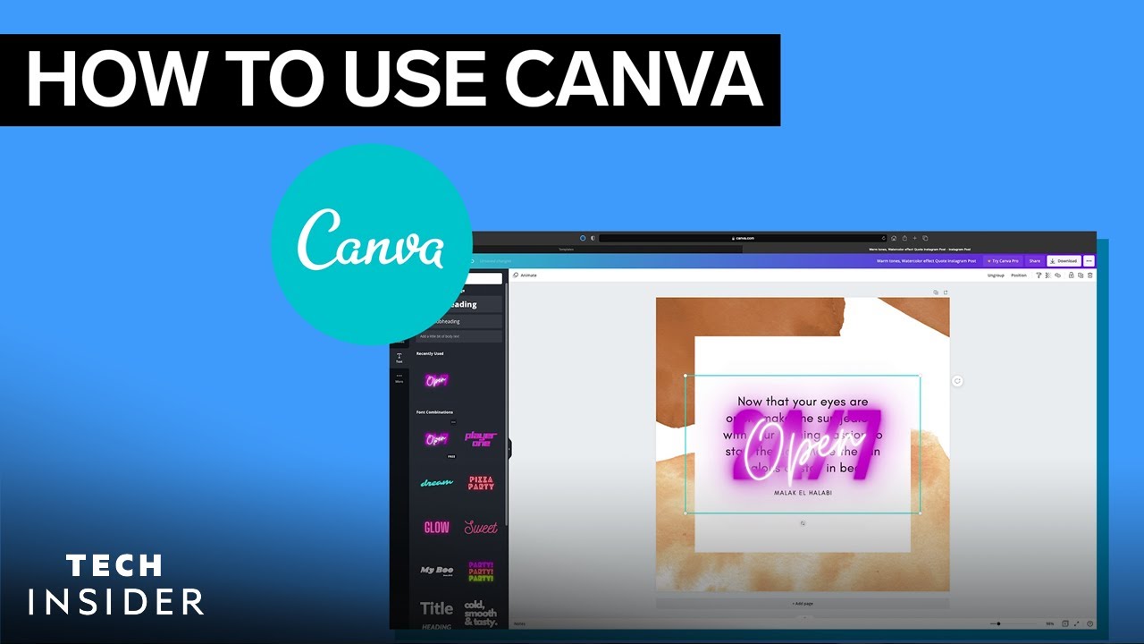 How To Use Canva - YouTube