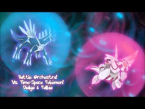 Pokemon Battle Orchestra Vs Time Space Pokemon Dialga Palkia Youtube