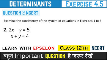 determinants class 12 exercise 4.5 question 2 | determinants class 12 ex 4.5 question 2 |