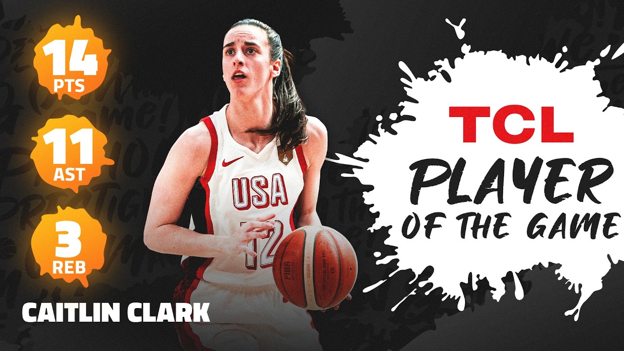 FIBA's own player-of-the-game reel: Clark's 14 points and 11 assists against China in the Berlin opener.