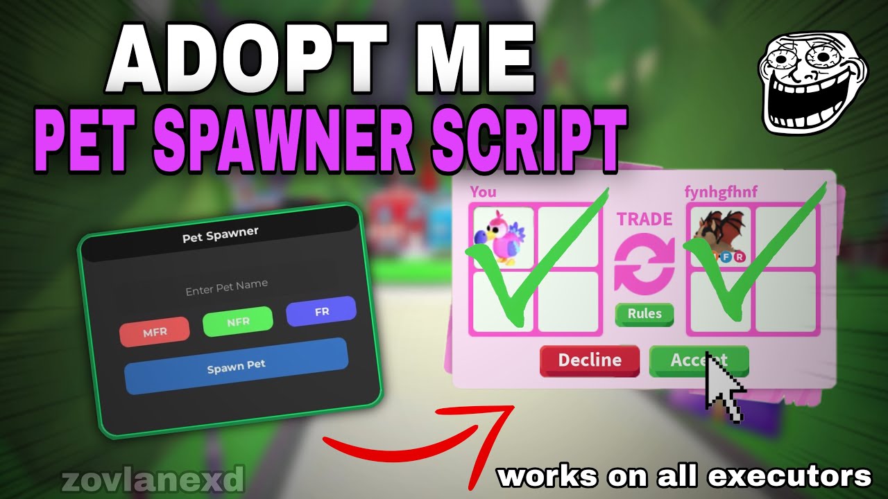 [NEW 🍬] Adopt Me Best Pet Spawner Script 🌟| Spawn New Pets! Latest ...