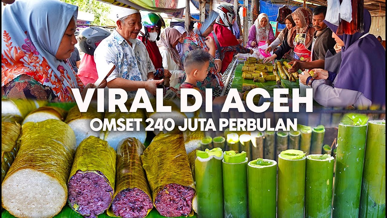 Jualan DIPINGGIR JALAN Bisa Mempekerjakan 10 WANITA, Sehari  Habis 150 Kg BERAS KETAN