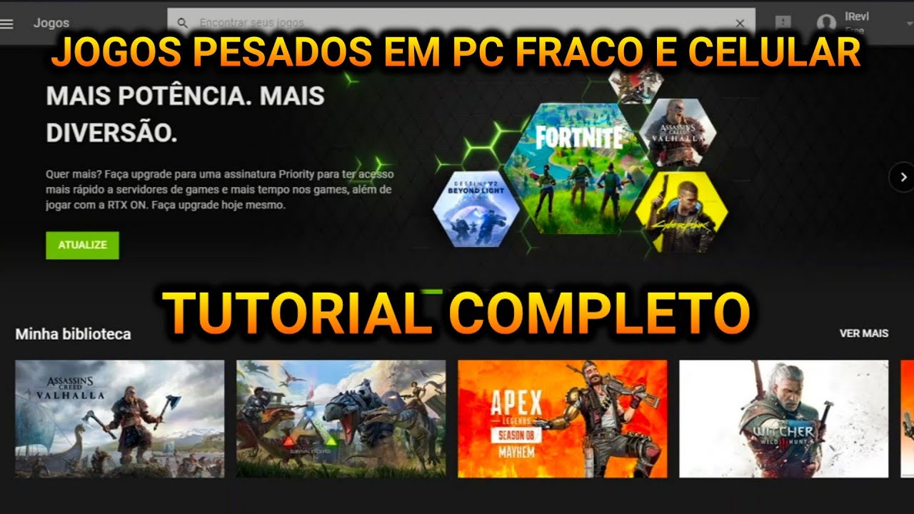 GEFORCE NOW BRASIL - JOGANDO KNOCKOUT CITY EM PC FRACO E CELULAR 