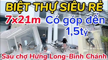 ✅Biệt Thự 7x21m Sau chợ Hưng Long-Bình Chánh!Nhà đẹp KimThủy hỗ trợ góp dài hạn đến 1,5tỷ SHR giá rẻ