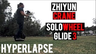 How To Film a Hyperlapse On a Gimbal - Zhiyun Crane - With Solowheel Glide 3 | Momentum Productions