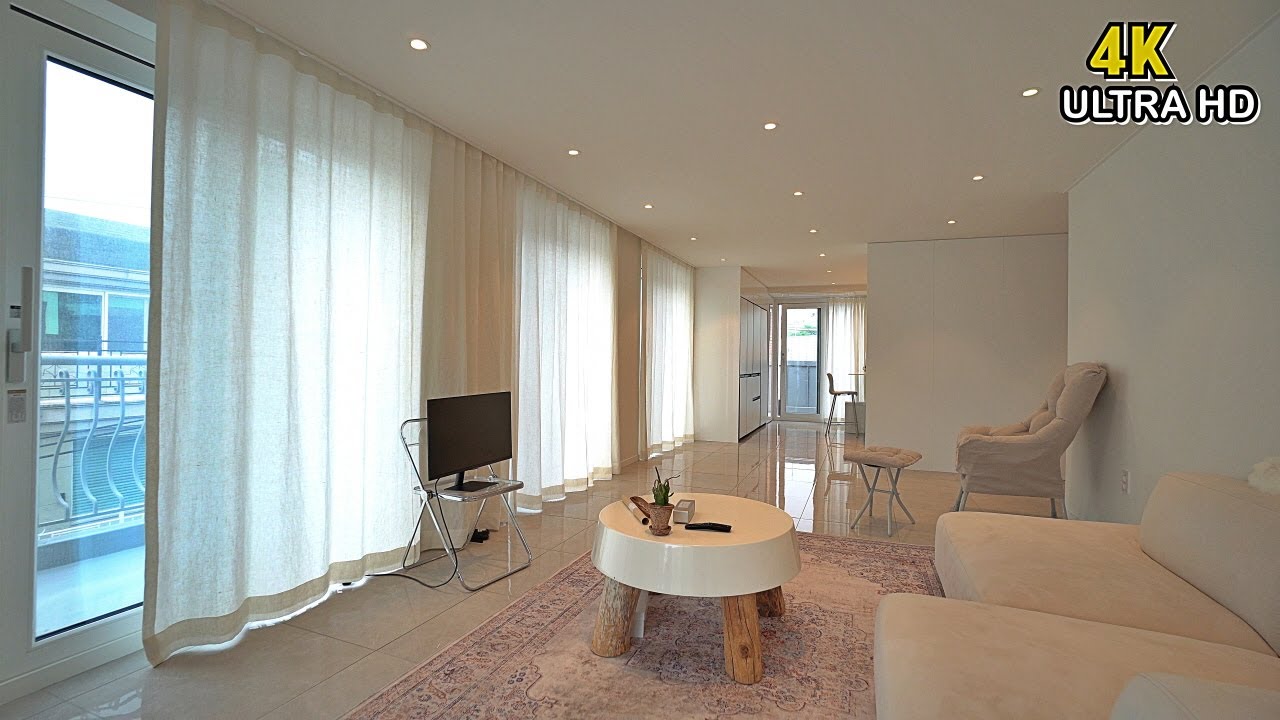 그림 같은 인테리어와 대형 테라스를 사용하는 한남동 유엔빌리지 고급빌라 Korea's Luxury Housing - YouTube