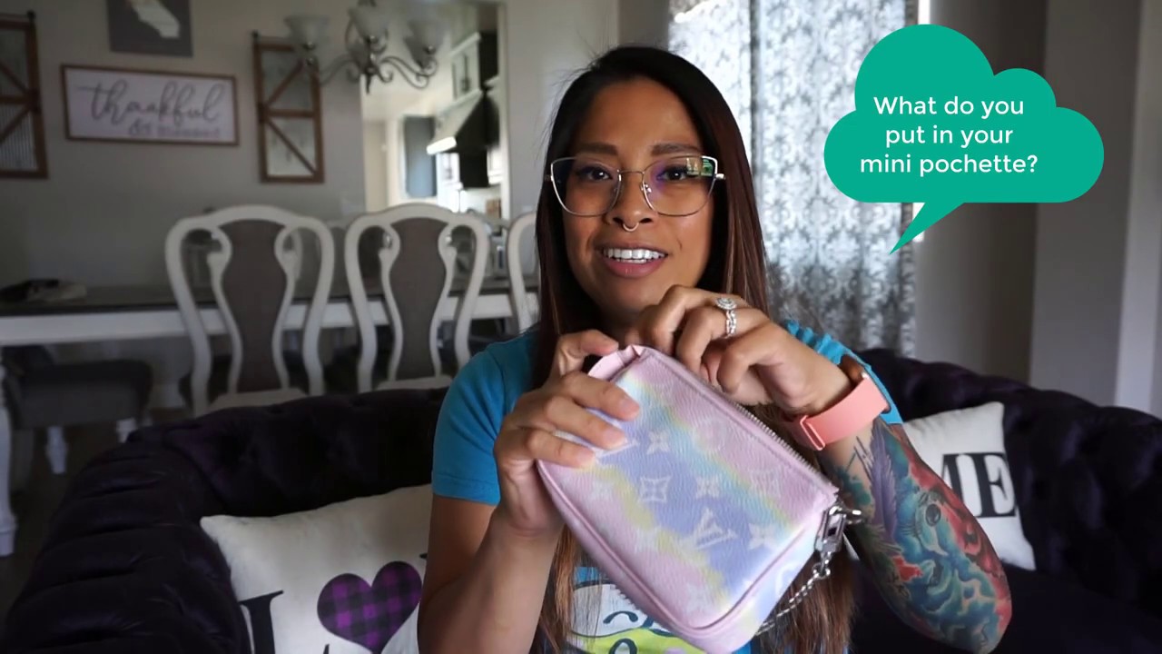 LOUIS VUITTON ESCALE MINI POCHETTE TIE DYE PASTEL UNBOXING & COMPARISON 