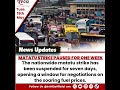 MATATU STRIKE PAUSED FOR ONE WEEK 