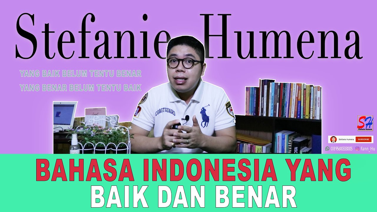 Bahasa Indonesia yang Baik dan Benar  YouTube