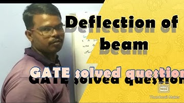 SOM GATE solved questions on Deflection of Beam