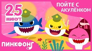 Полиция акул и другие песни | +Сборник | Пойте с акулёнком | Пинкфонг песни для детей