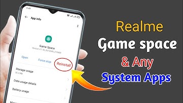 Recover game space from realme phone if you uninstall by mistake | game space realme