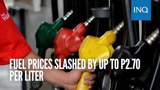 Fuel prices slashed by up to P2.70 per liter | #INQToday