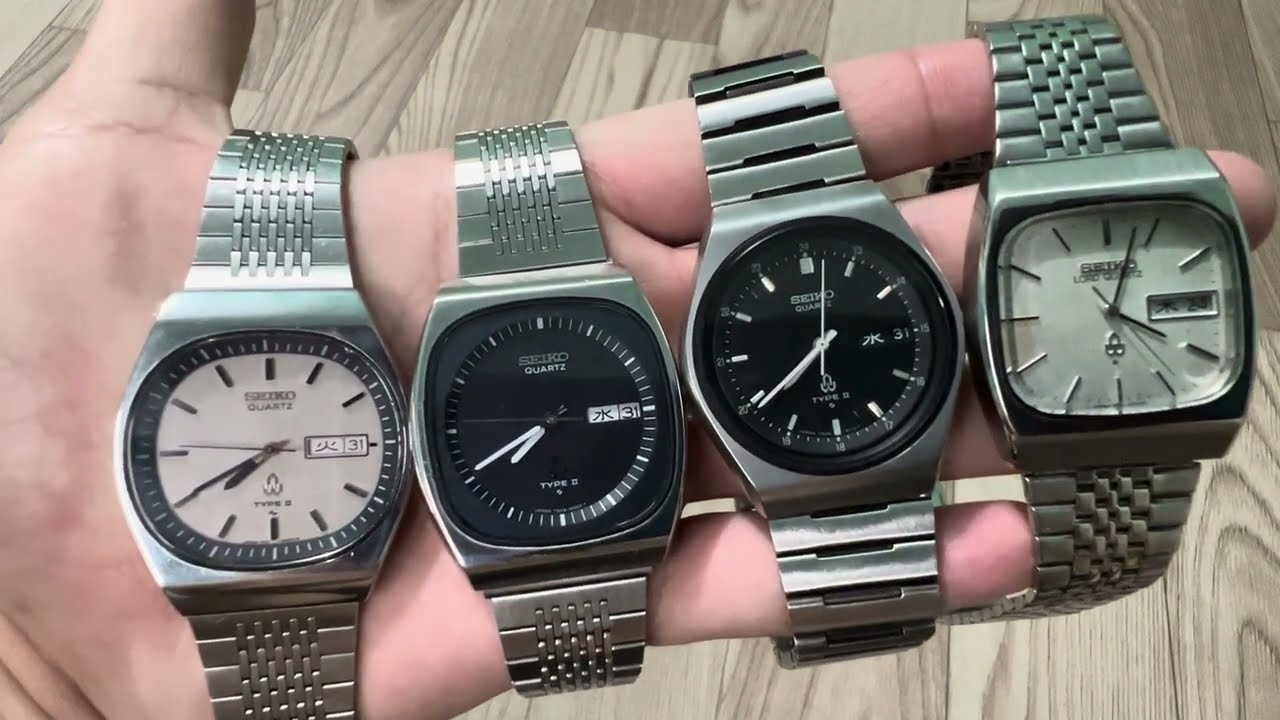 Seiko Type II lot (battery movement) - YouTube