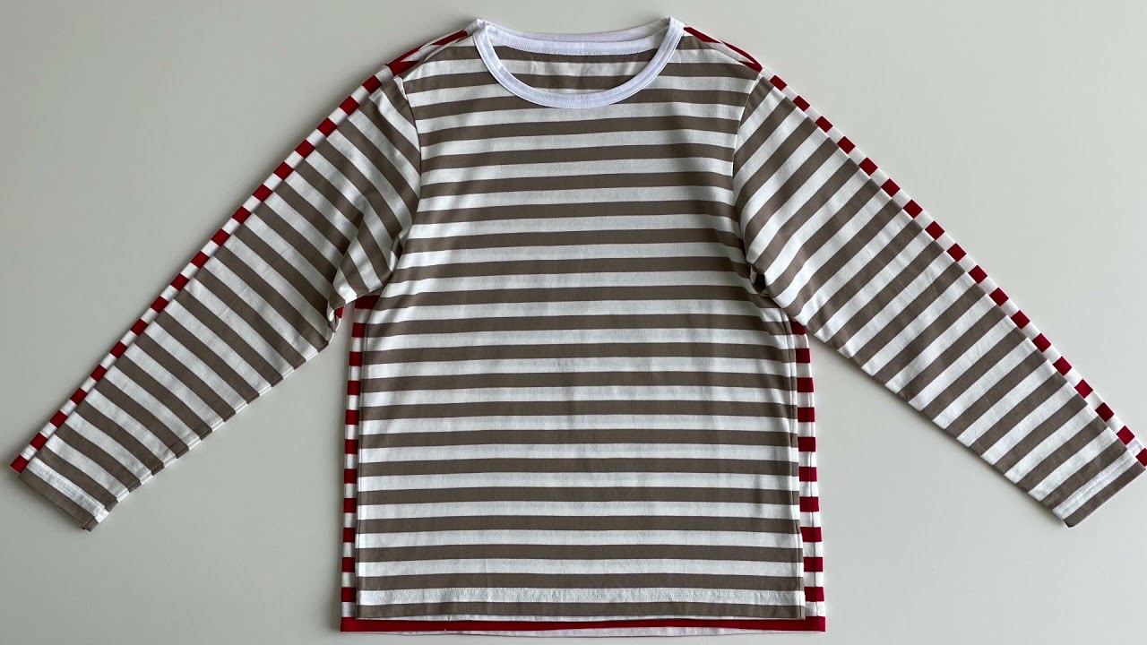 ashuhari｜細ボーダーロングTシャツ - HACHITEN(ハチテン