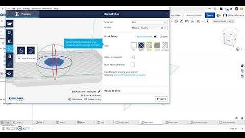 3D Print file prep Onshape to Dremel 3D45 via Dremel Digilab 3D Slicer