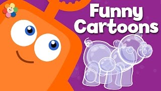 In this episode, the bubbles form a bib, ball and pig!it contains
variety of simple engaging animation illustrating important role
imaginat...