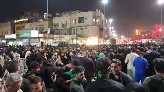 Bab e qibla Hazrat Abbas and baynul Haramain arbaeen 2018 Resimi