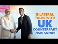 PM Narendra Modi holds Bilateral Talks with UK Counterpart Rishi Sunak