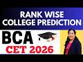 Rank Wise College Prediction | IPU CET BCA 2026