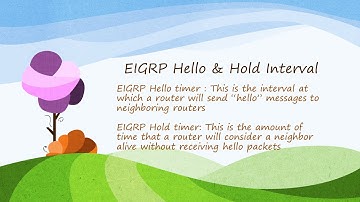 EIGRP Hello Hold Interval
