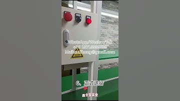 Automated assembly line with conveyor belts for factory production, featuring streamlined workflow a