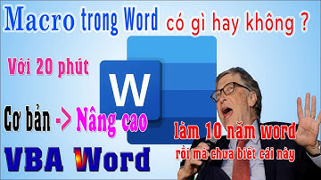 Cách tạo macro trong word | Lập trình VBA Word | NT Software