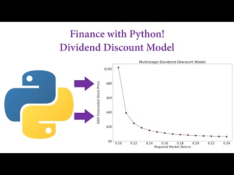 Finance with Python! Dividend Discount Model