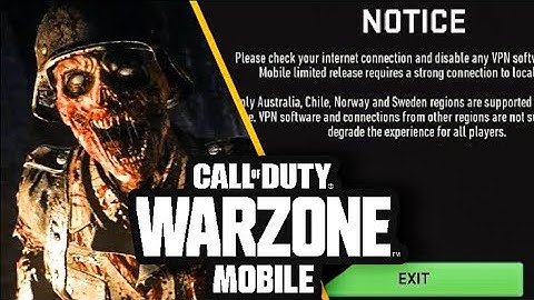 WARZONE MOBILE VPN BLOCKED AND ZOMBIE MODE COMING?