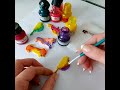 @Tutorial - painting with alcohol ink on polymer clay.