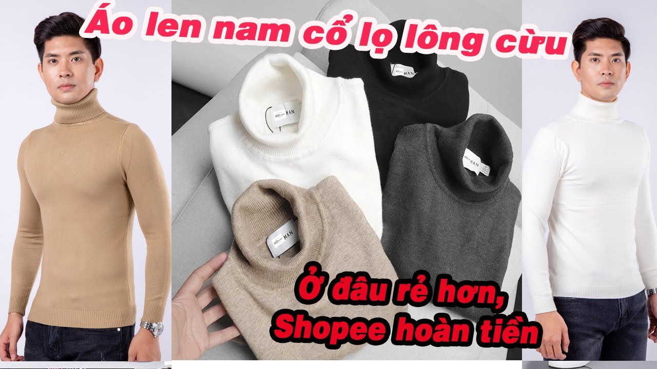 ao len da lat gia re Update New Áo len nam cổ lọ lông cừu hàng loại mịn đẹp giá rẻ nhất Mxh Shopee , Lazada, Tiki, sendo