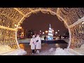 🇷🇺 Winter in Moscow. Walking in the snow. Boulevard Ring. Christmas lights