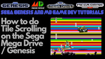 How to do Tile Scrolling on the Sega Mega Drive / Genesis - Beginner Game Dev Tutorials