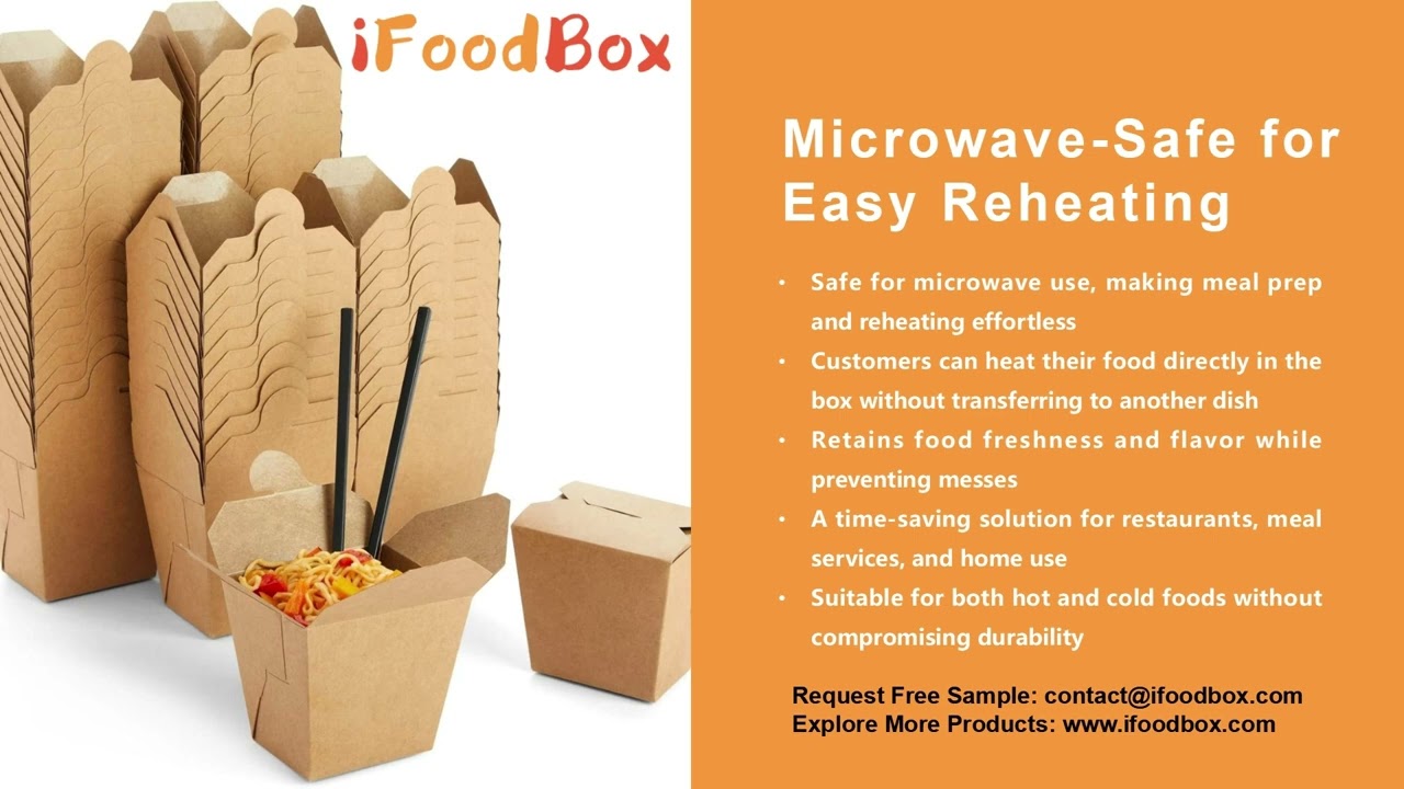 16oz Chinese Take Out Boxes, Kraft Paper Material, Brown To Go Food Containers Source from Factory