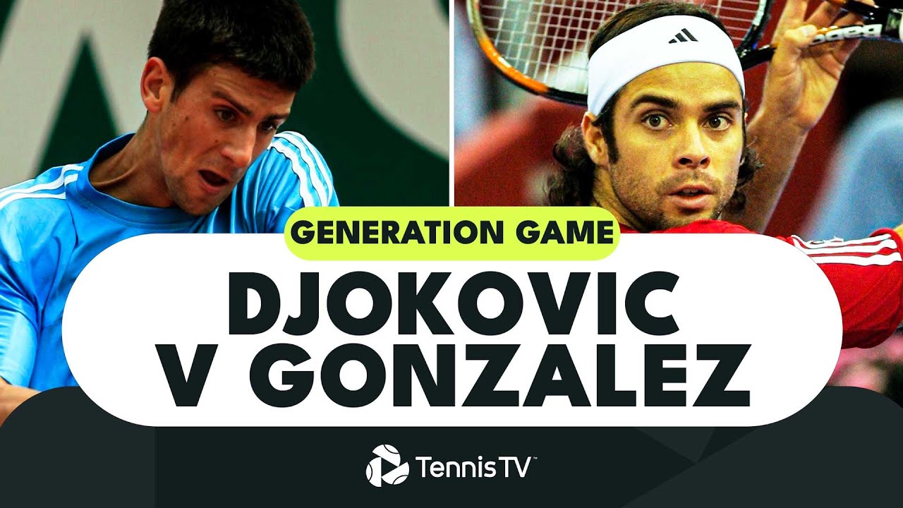 GENERATION GAME Novak Djokovic vs Fernando Gonzalez Cincinnati 2005 Highlights