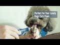 Oneisall dog clippersdog paw trimmer with double blades 2 in 1 quiet dog grooming clippers