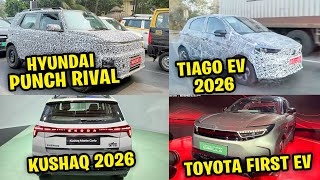 Tata Tiago Ev 2026, Thar Ro Str, Hyundai New Ev Suv Spied, Toyota Ev