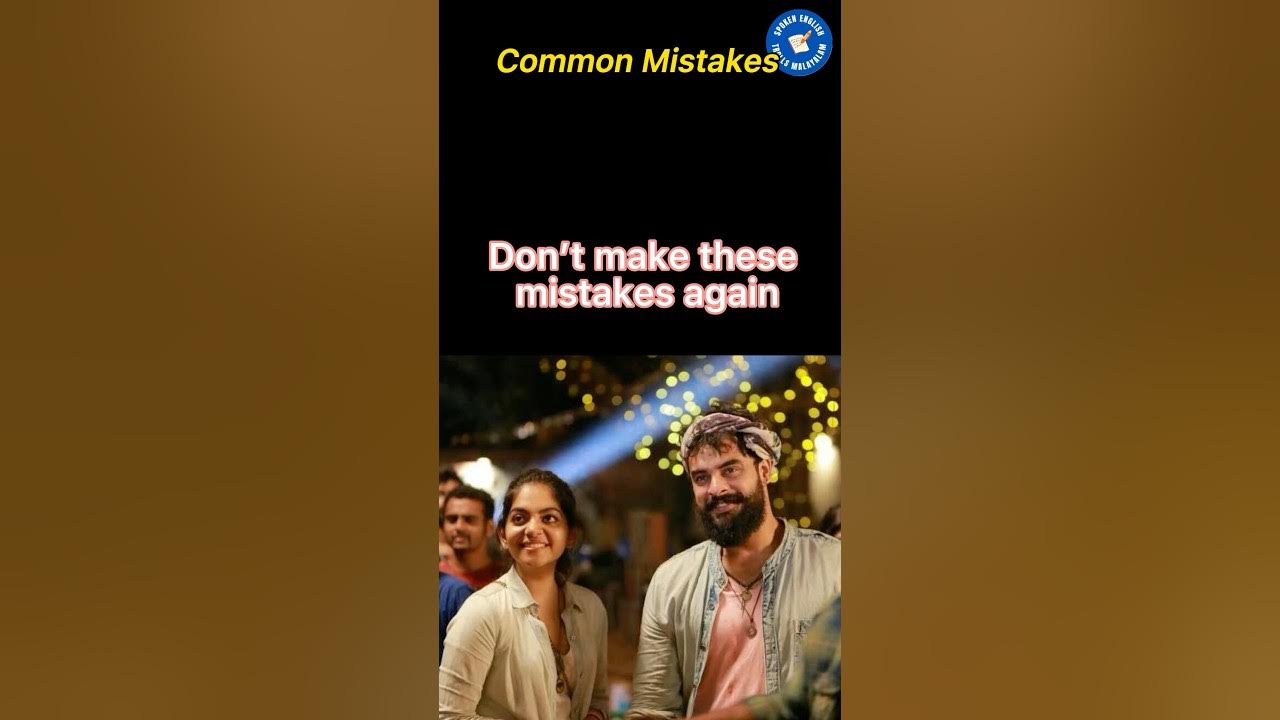 Don’t Make these Mistakes Again Common Mistakes in English YouTube(04)