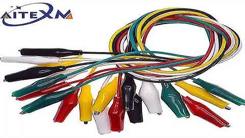 1Set / 10PCS Alligator Clips Electrical DIY Test Leads Alligator Double-ended Crocodile Clips Roac