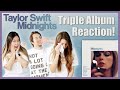 Taylor Swift Midnights Album Reaction (From Swiftie Guitar Teachers! 🎸) Midnights Mayhem With Us 😂