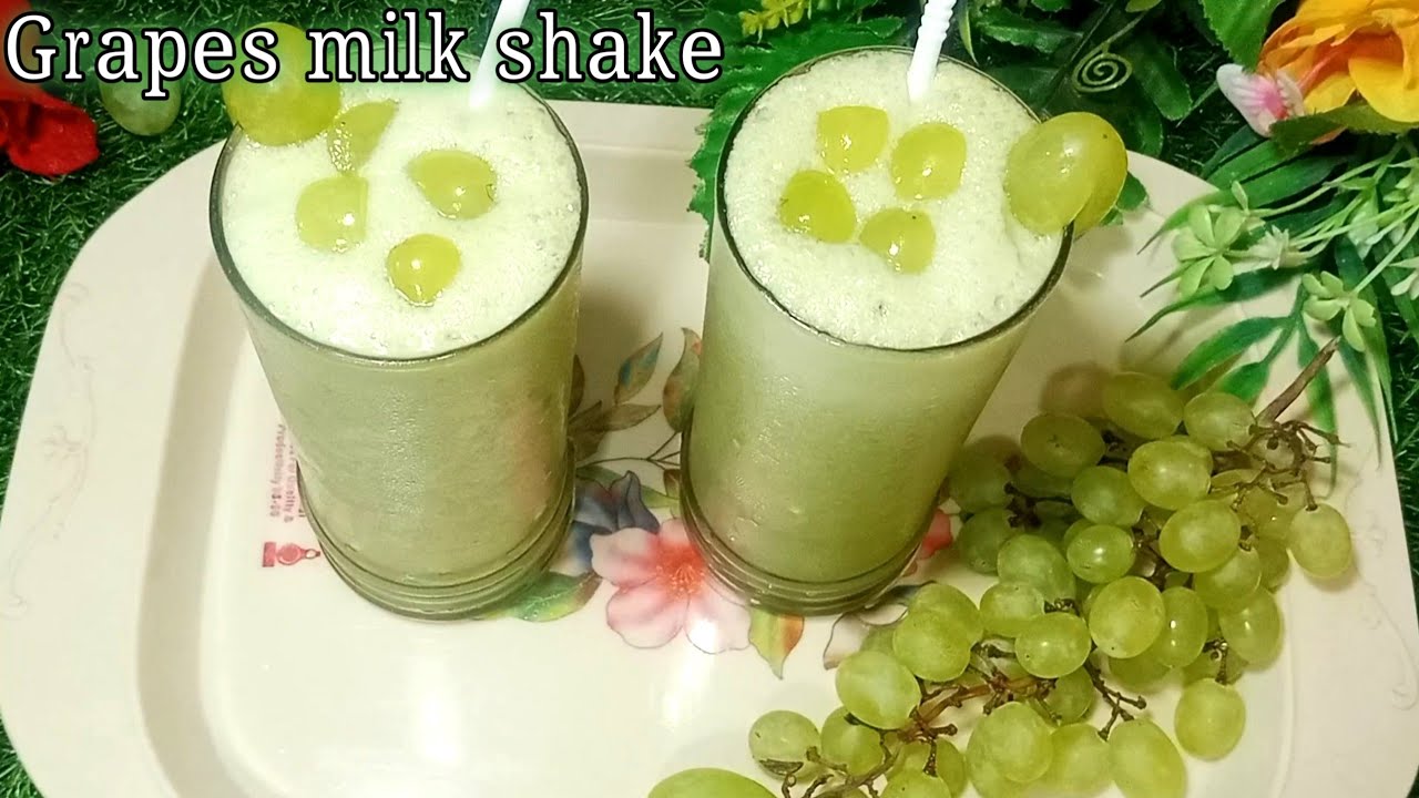 Grapes milk shake । angoor ka juice ।how make to grapes milk shake