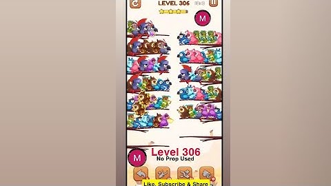 #bird #sort 2 #color #puzzle #level 306#birdsort #colour #gaming #viral #trending #shorts #solution