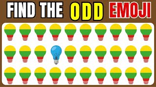 Can You Spot the Odd Emoji Out? | Light Bulb💡 Challenge! #SpotTheDifference | #LightBulbPuzzle