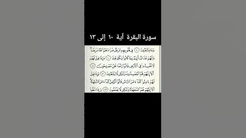 سورة البقرة آیة ١٠ إلى ١٣#قران #سورة بقرة#قران_كريم #quran #viral #foru #forupage #fyp #fypシ゚viral